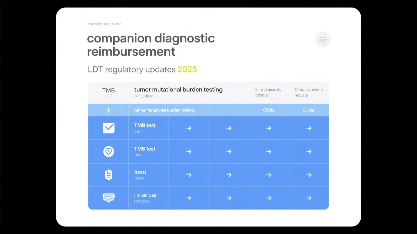 Tumor Mutational Burden Testing, Companion Diagnostic Reimbursement, and 2025 LDT Regulatory Updates: A Comprehensive Overview