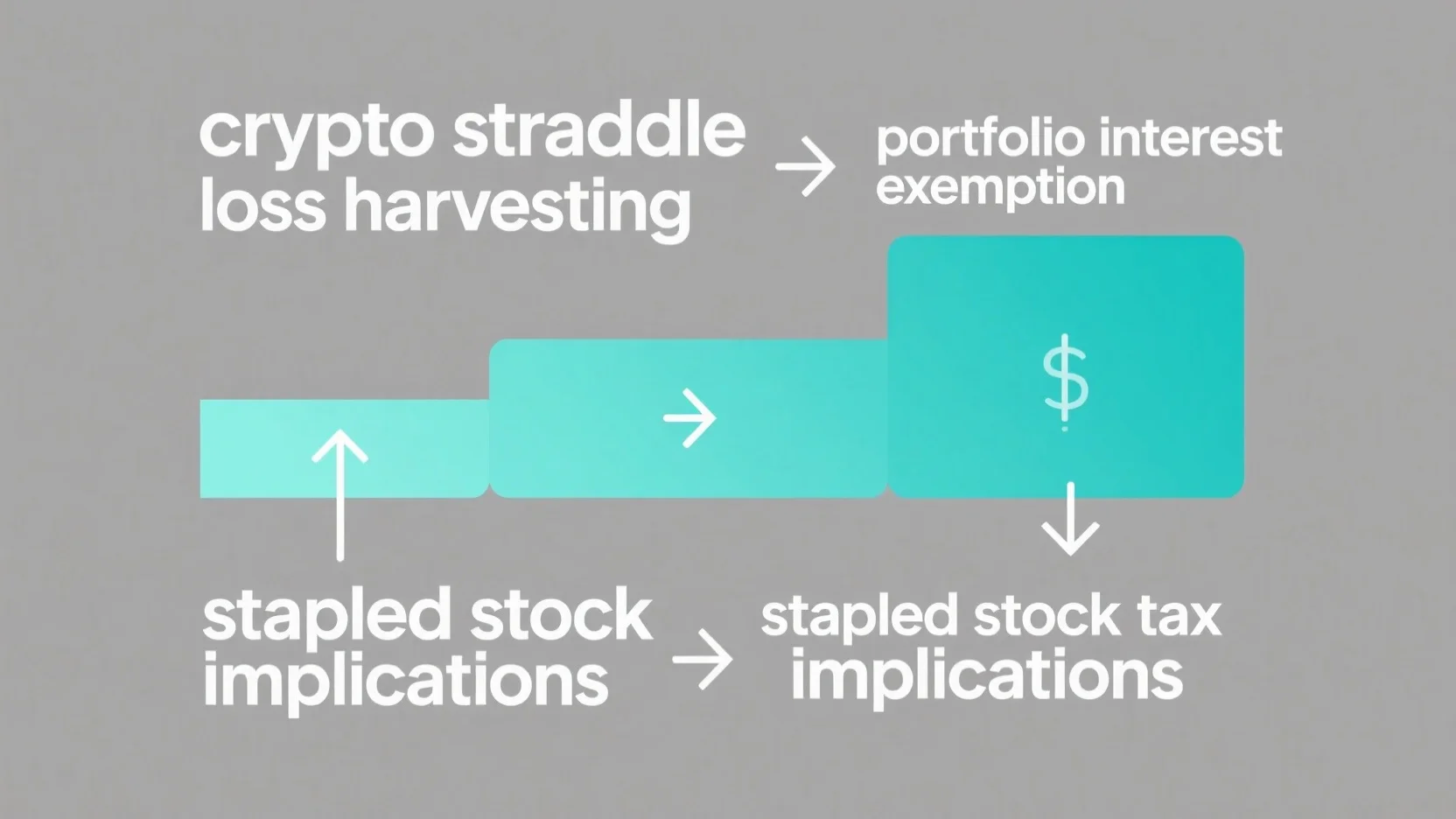 Comprehensive Guide: Crypto Straddle Loss Harvesting, Portfolio Interest Exemption, and Stapled Stock Tax Implications